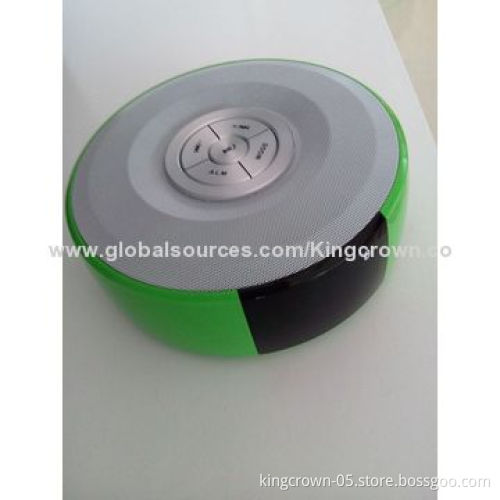 Stereo Hi-fi speaker with alarm, supports TF/USB/AUX, free calling function